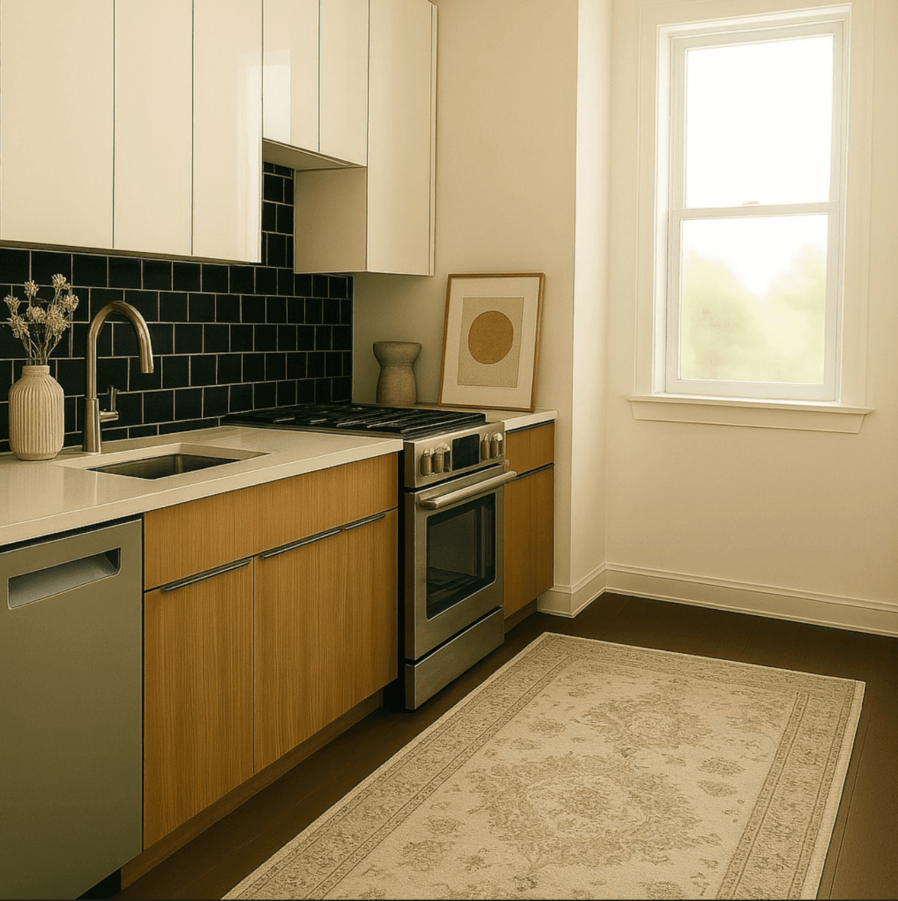 Jefferson Arms Residence mutfak tasarımı